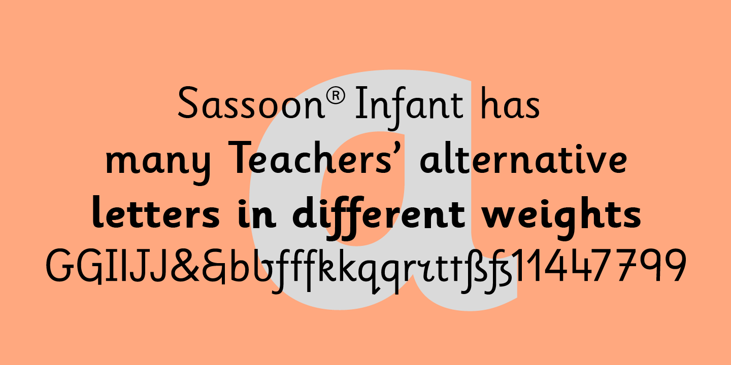 Schriftart Sassoon Infant